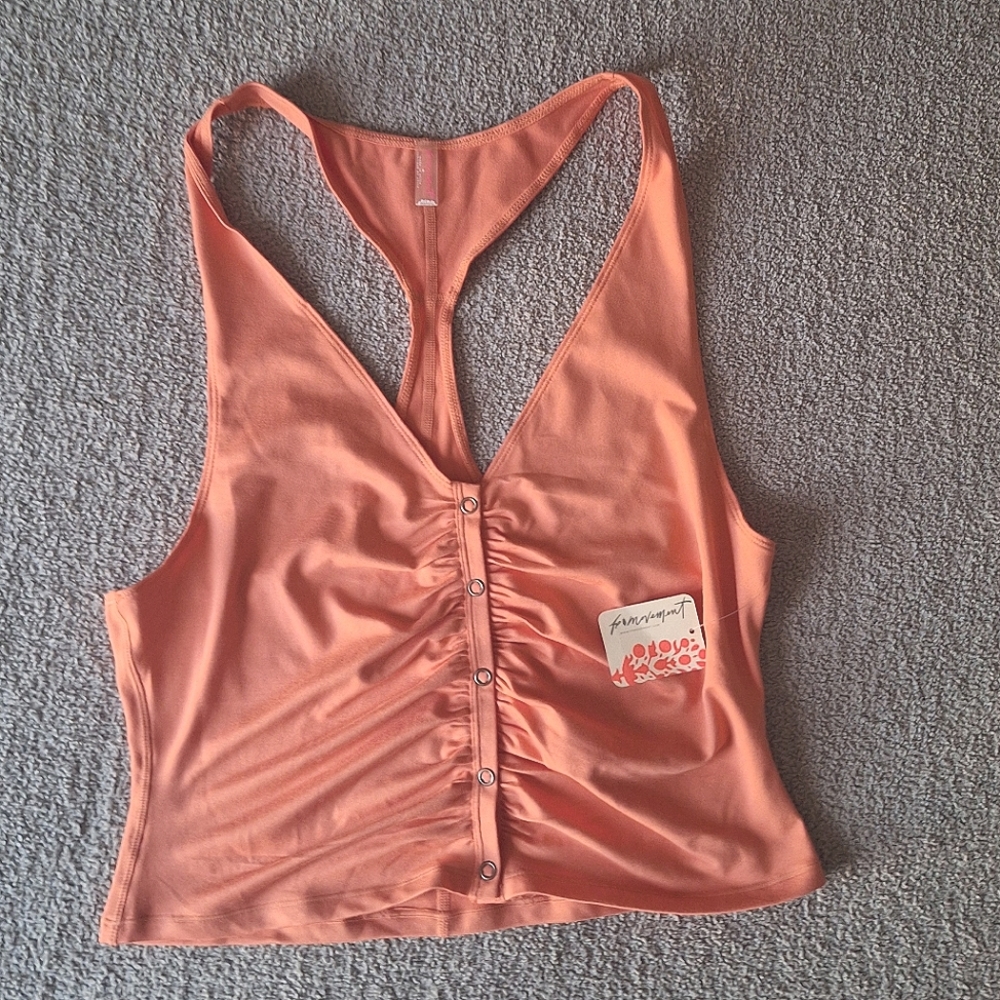 NWT- Free People Movement Walk It Talk It Henley Tank
